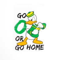 Classic Oregon O, Potter Decals, Yellow, Decal/Sticker, Home & Auto, Go O or Go Home, 16768